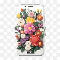 智能手机-鲜花花束