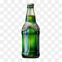 啤酒瓶-啤酒瓶瓶绿色啤酒液体