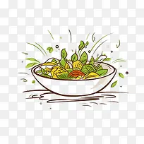 素描沙拉-沙拉