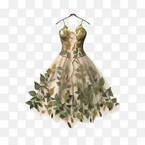 连衣裙-连衣裙花朵连衣裙婚纱礼服