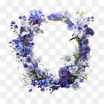 花拱门-花拱门紫色白色花环