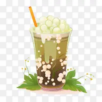 抹茶珍珠奶茶-绿茶