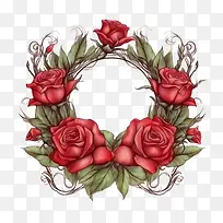 玫瑰花框-玫瑰花框
