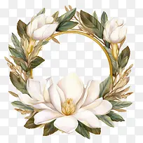 玉兰花花环-玉兰花