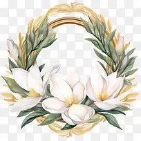 玉兰花花环-玉兰花