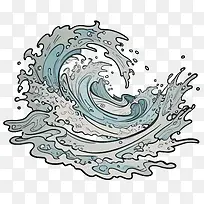 海浪-海浪波海洋水蓝色
