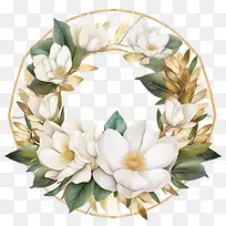 玉兰花花环-玉兰花