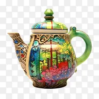 茶壶-茶壶茶壶多彩异想天开装饰