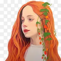 果冻豆植物-时尚女孩