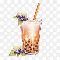 珍珠奶茶-珍珠奶茶柠檬柠檬水鸡尾酒饮料