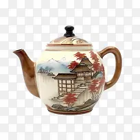 茶壶-茶壶茶壶中国山水山水