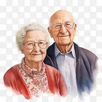 国际老年人日-国际老年人日老年人祖父母老年夫妇幸福的夫妇