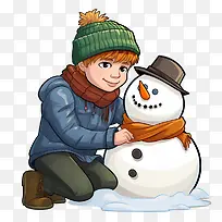 堆雪人-雪人