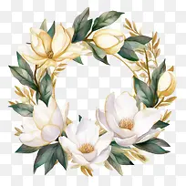 玉兰花环-花环
