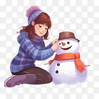 堆雪人-雪人