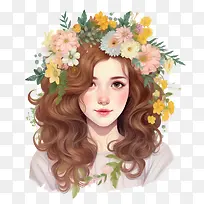 时尚女孩-花冠