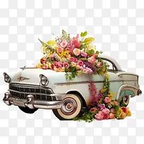 收藏汽车鉴赏日-鲜花束