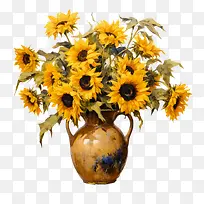 国家向日葵日-国家向日葵日向日葵花瓶里的花黄色