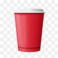 纸咖啡杯-纸咖啡杯红色塑料杯一次性杯子纸杯外卖杯