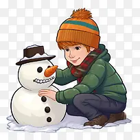 堆雪人-雪人