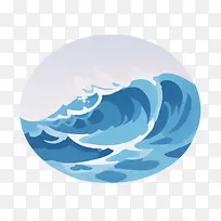 海洋-海洋海浪水蓝色