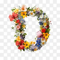字母d-字母d鲜花花束植物新鲜