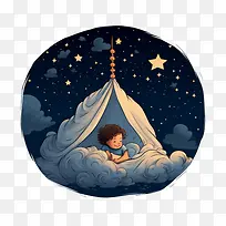 全球睡眠在星空下的夜晚-全球睡眠在星空下的夜晚帐篷星星云天空