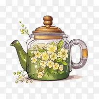 茶壶-绿茶