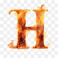 字母H-火球