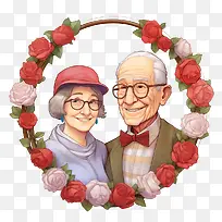 国际老年人日-花环