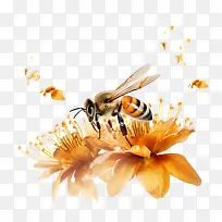 世界蜜蜂日-世界蜜蜂日蜂花蜂蜜授粉