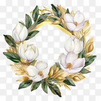 玉兰花环-花环