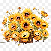 国家向日葵日-国家向日葵日向日葵微笑的花朵太阳