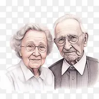 国际老年人日-国际老年人日老夫妇幸福的爱情