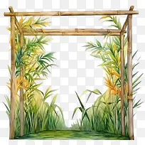 住棚节框架-竹框架