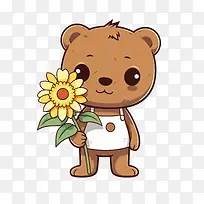 泰迪熊日-向日葵