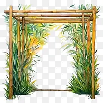 住棚节框架-竹框架