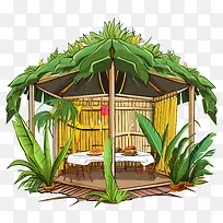 住棚节-香蕉树