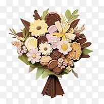 国际巧克力日-国际巧克力日巧克力花束甜点花束食物花束甜蜜花束