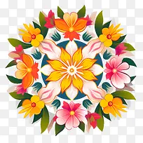Onam花兰戈里-曼陀罗