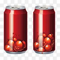 可乐罐-可乐罐汽水碳酸饮料红色饮料