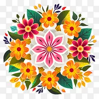 Onam花兰戈里-花环