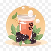珍珠奶茶-草莓