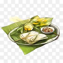 OnamSadya食物-香蕉叶