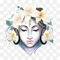 抽象脸-抽象脸拉达女神女性气质优雅