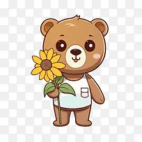 泰迪熊日-向日葵