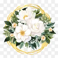 栀子花环-花艺设计