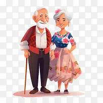 国际老年人日-国际老年人日老人老妇老年人夫妇