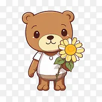 泰迪熊日-泰迪熊日熊可爱卡通微笑