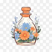 香水瓶-插花